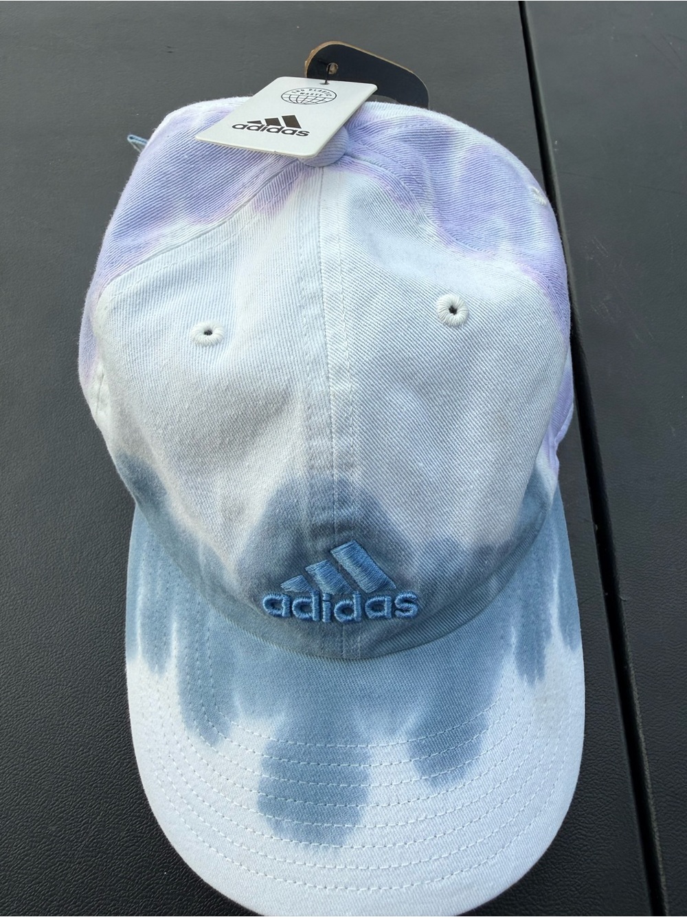 adidas Tie-Dye Cap in Blue & Purple